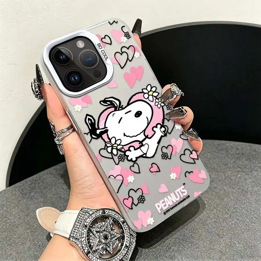 Фото Чехол-накладка для iPhone 17 Pro Max, 14, 11, 17e, 15 Plus, Air, 12, 13 Pro, XR, 16 S-noopys Hearts №5