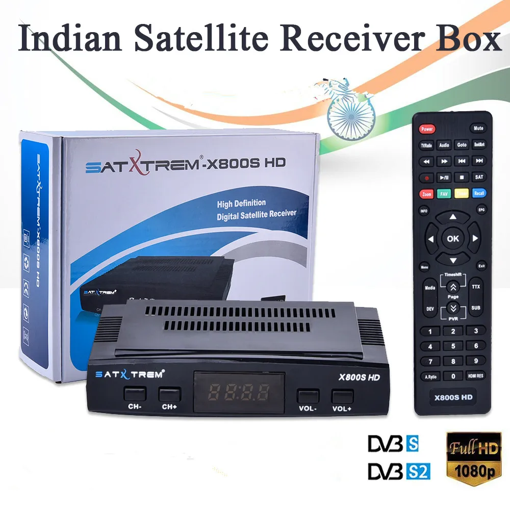 Цифровой ТВ DVB S2 X800s спутниковый декодер рандомный Ресивер FTA/C2 HD ТВ-тюнер для