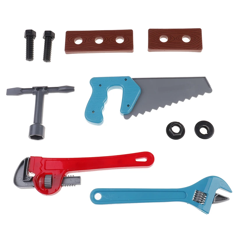 

21Pcs Pretend Play Toy Building Tools Kits Ax Carpentry Construction Instruments For Children Early Educational Set Boys Gifts