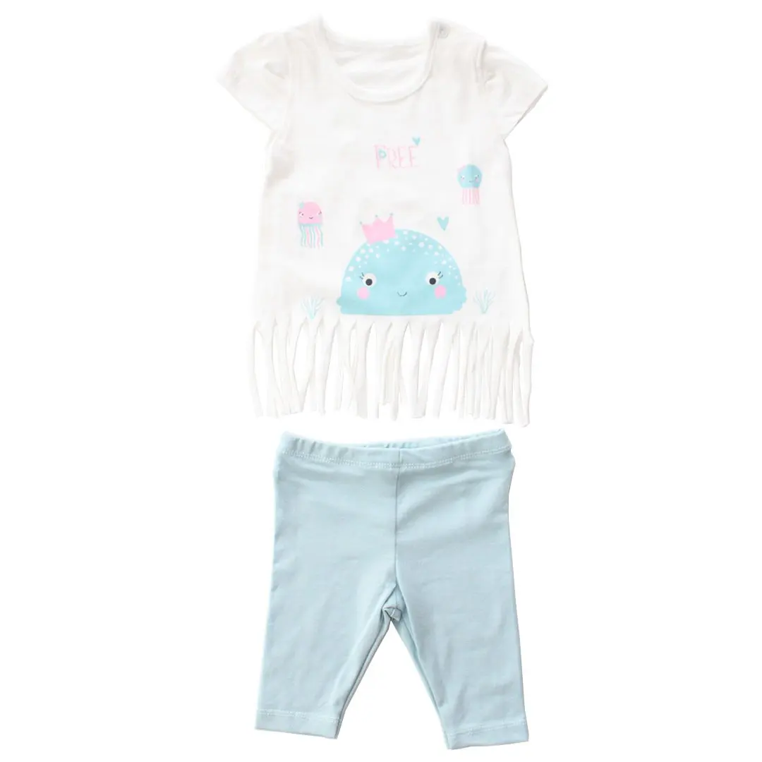 

Blue white tasseled 2 set
