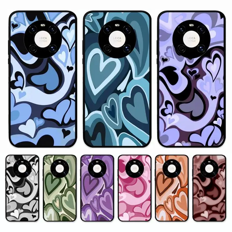 

Love heart Phone Case for Huawei Mate 20 10 9 40 30 lite pro X Nova 2 3i 7se