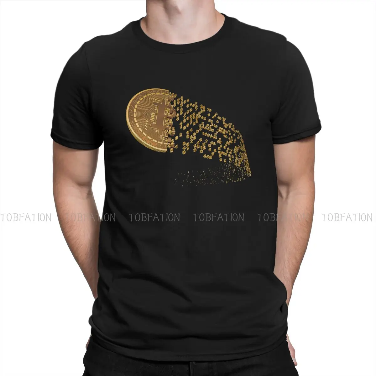 

B модные футболки Dogecoin Litecoin Ripple для мужчин Harajuku ткань уличная одежда футболка с круглым вырезом