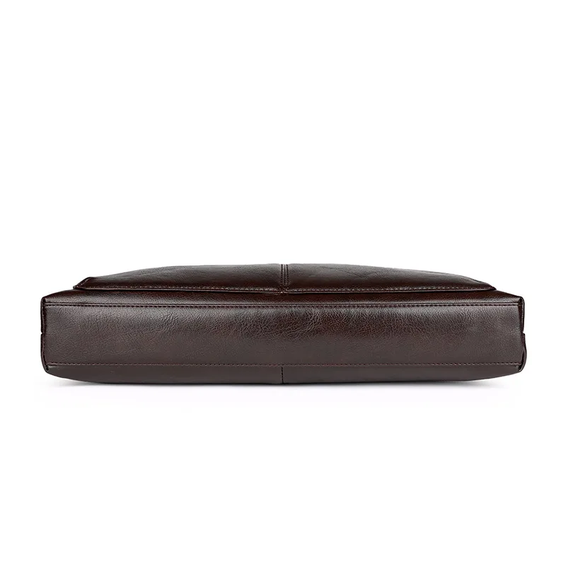 Men's Handbag Pu Leather Horizontal Business Briefcase Computer Bag Shoulder Diagonal Bag Leisure Travel Office Bag Documents