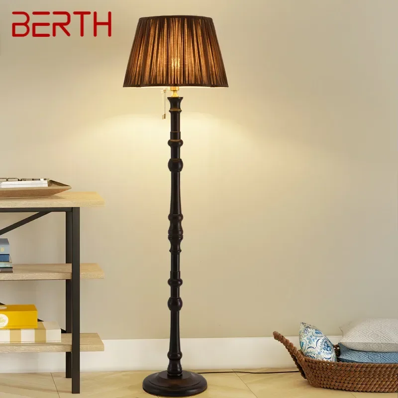 BERTH Современный Роскошный Торшер Американский Ретро Искусство Гостиная Спальня