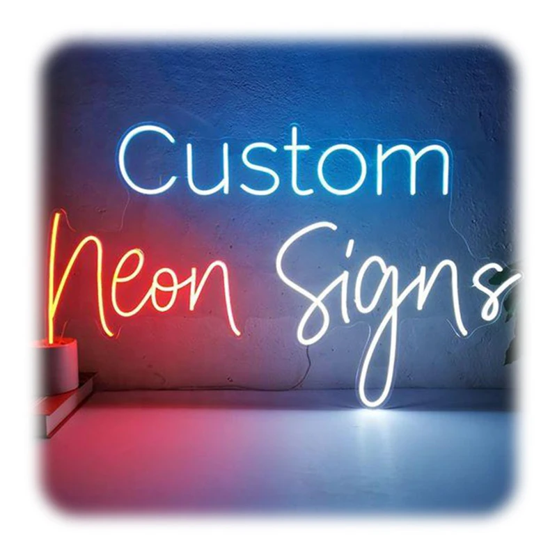 

Custom Decor Neon Sign Led Light Lamp Room Logo Private Custom Neon Light Sign for Shop Store Name Desig Wedding Party Birthday