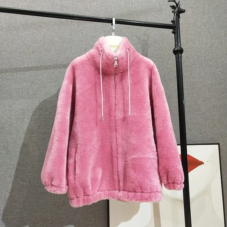 Куртка женская из 100% натуральной шерсти Осень-зима 2024 элегантные теплые женские