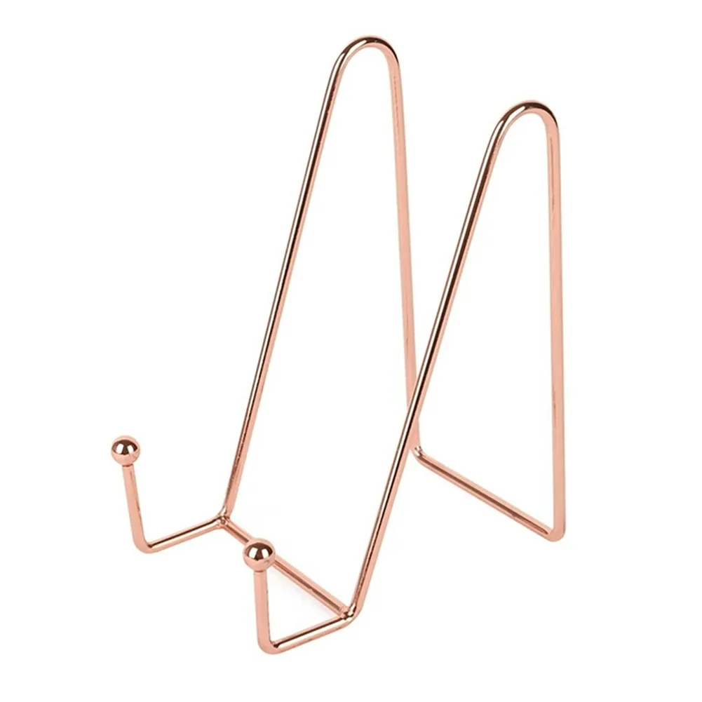 

Stainless Steel Art Display Stand Dish Rack Plate Bowl Picture Frame Photo Book Pedestal Holder Home Decoration Storage Ornament