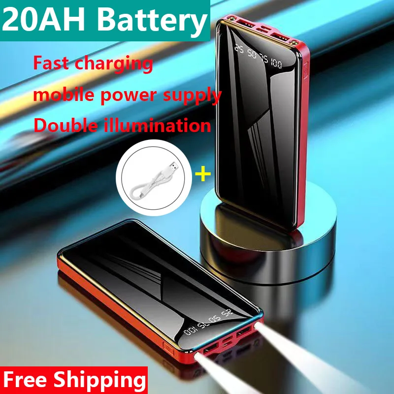 

2023 Power Pack 20000 MAH LED Display Equipped with 20W PD Fast Charging Power Pack, Portable Mobile Power Charger for Poverbank