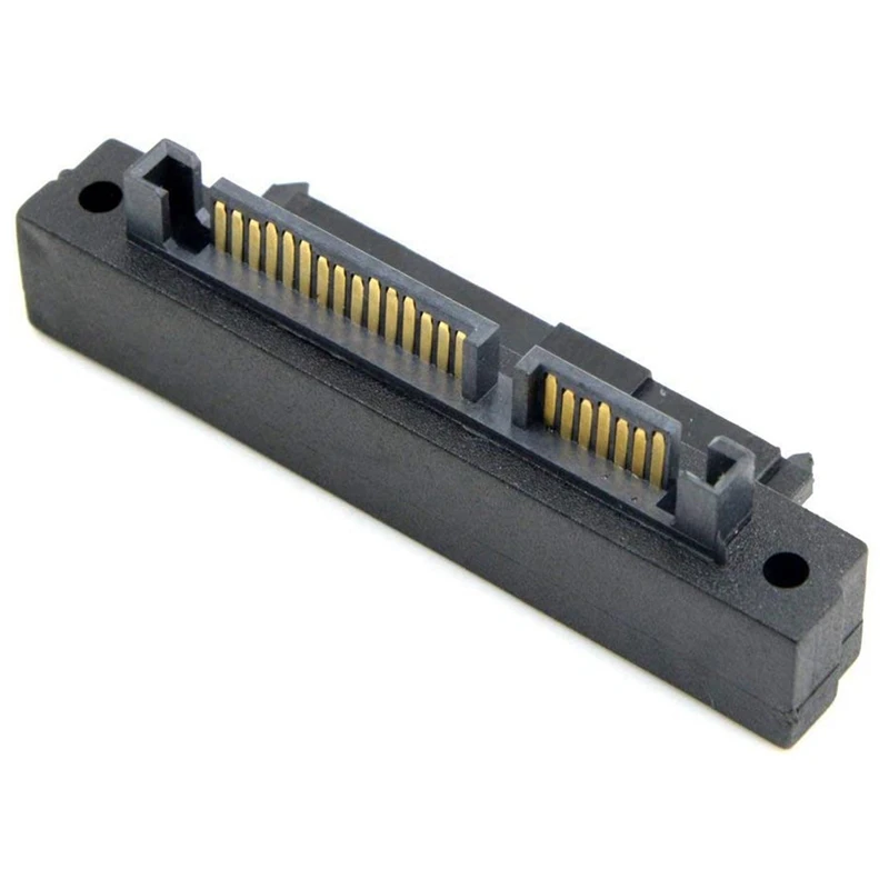 

90 Degree Right Angled SATA 22Pin 7+15 Male to SFF-8482 SAS 22 Pin Female Extension Convertor Adapter for Hard Disk Dri