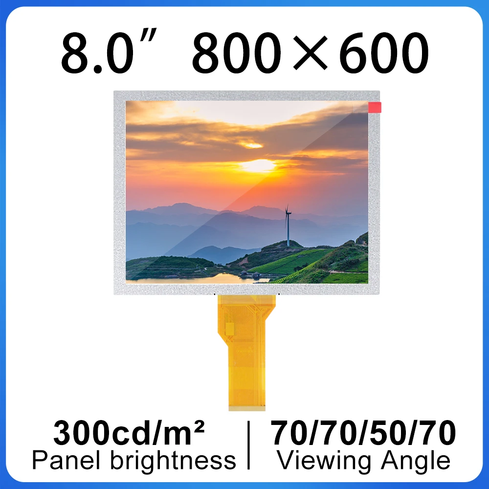 8-дюймовый 800(RGB)×600 экран дисплея EJ080NA-05B ЖК-модуль ЖК-панель RGB 50 контактов