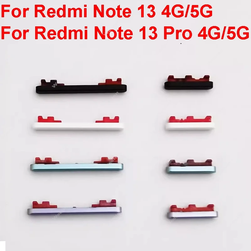 Боковая кнопка питания и громкости для Xiaomi Redmi Note 13 13Pro 4G 5G боковые клавиши