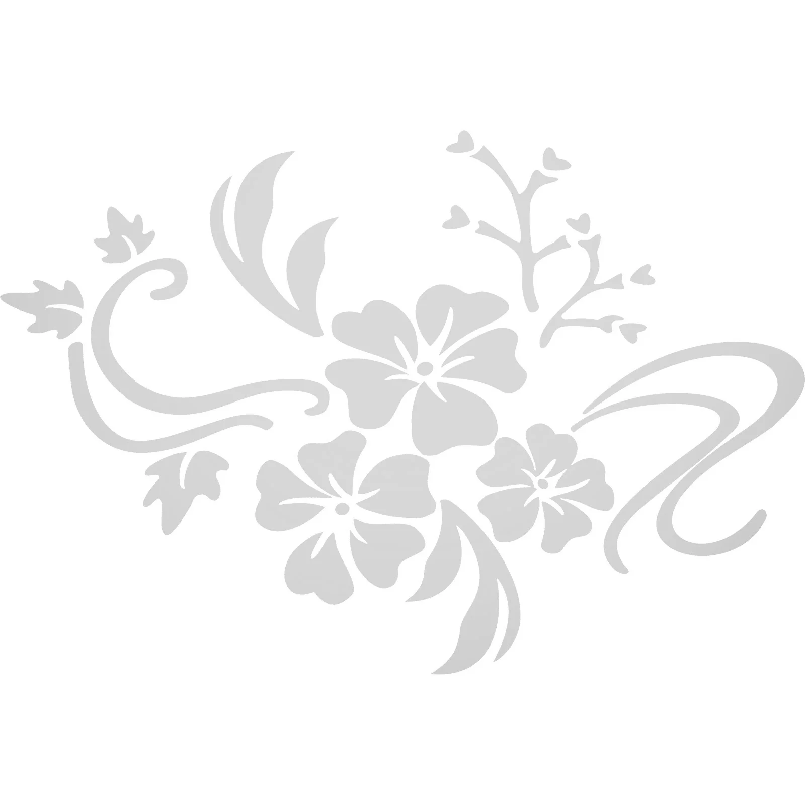 

Home Accents Decor 3d Wall Decal Mirror Three-dimensional 60X40cm Silver Acrylic