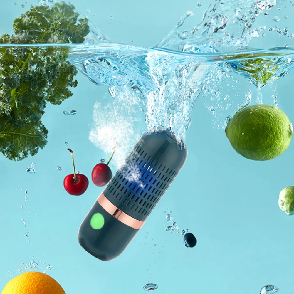 

Portable Fruit Vegetable Washing Machine USB Automatic Kitchen Gadgets for Cleaning Rice Meat Food Removes Pesticide Residues