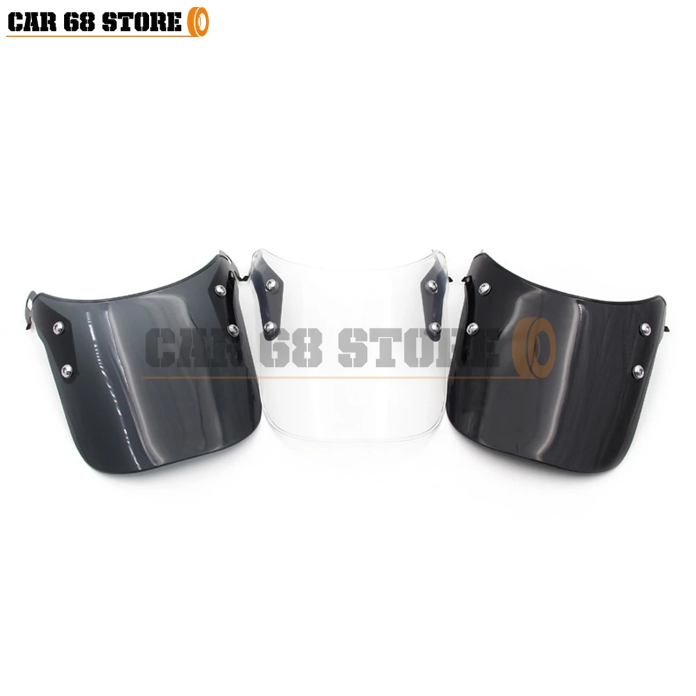 Черный/прозрачный мотоциклетный компактный спортивный ветровой отражатель на