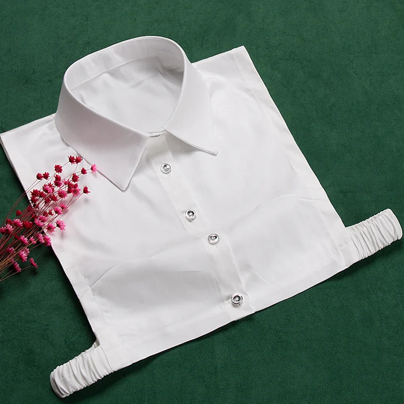 

Однотонный Белый Черный ложный воротник для женщин съемный воротник рубашки Дамский кружевной ложный воротник женская блузка ожерелье аксессуар