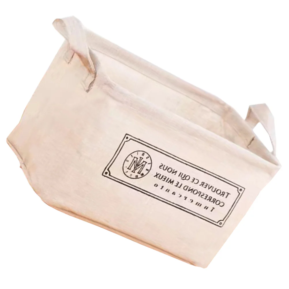 

Бытовая настольная корзина для хранения, детские складные корзины, ручки для белья из хлопка и льна, портативные, разные