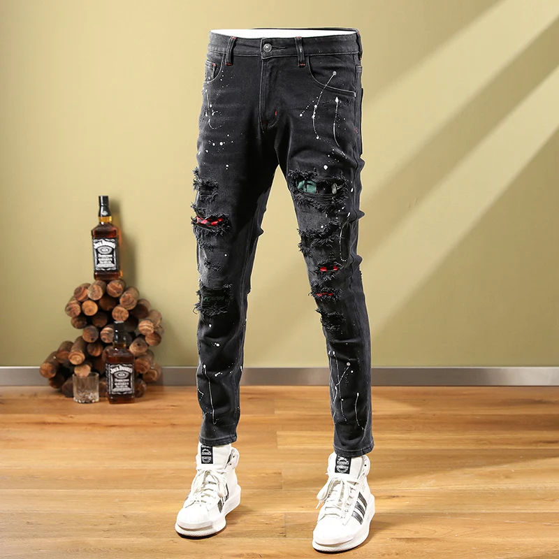 Рисунок 2 - Джинсы мужские Стрейчевые в стиле ретро