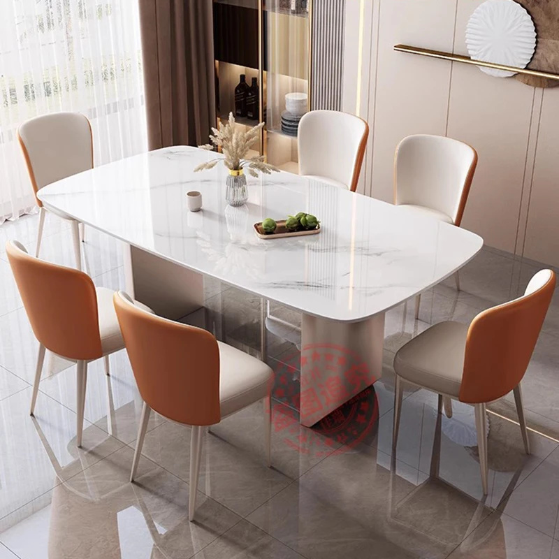 Рабочий стол для кафе Мраморная обеденная комната прямоугольные роскошные