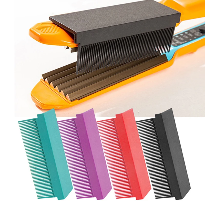 

V Type Hair Straightener Comb Accessory Hairdressing Brush Barber Hair Styling Clip Tool Carbon Fiber Comb for Electric Splint