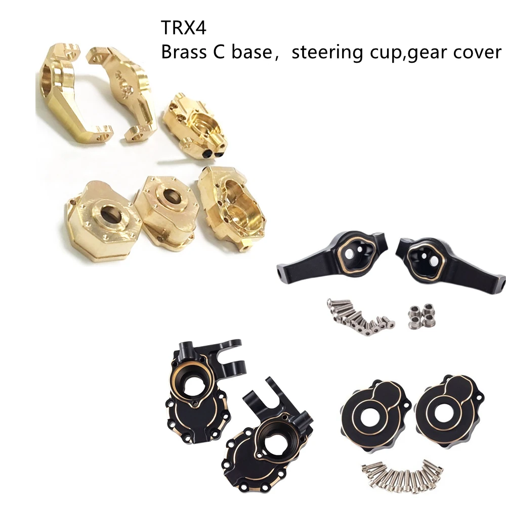 TRX4 Brass Steering Cup C Base Gear Cover For 1/10 RC Crawler Car TRX-4