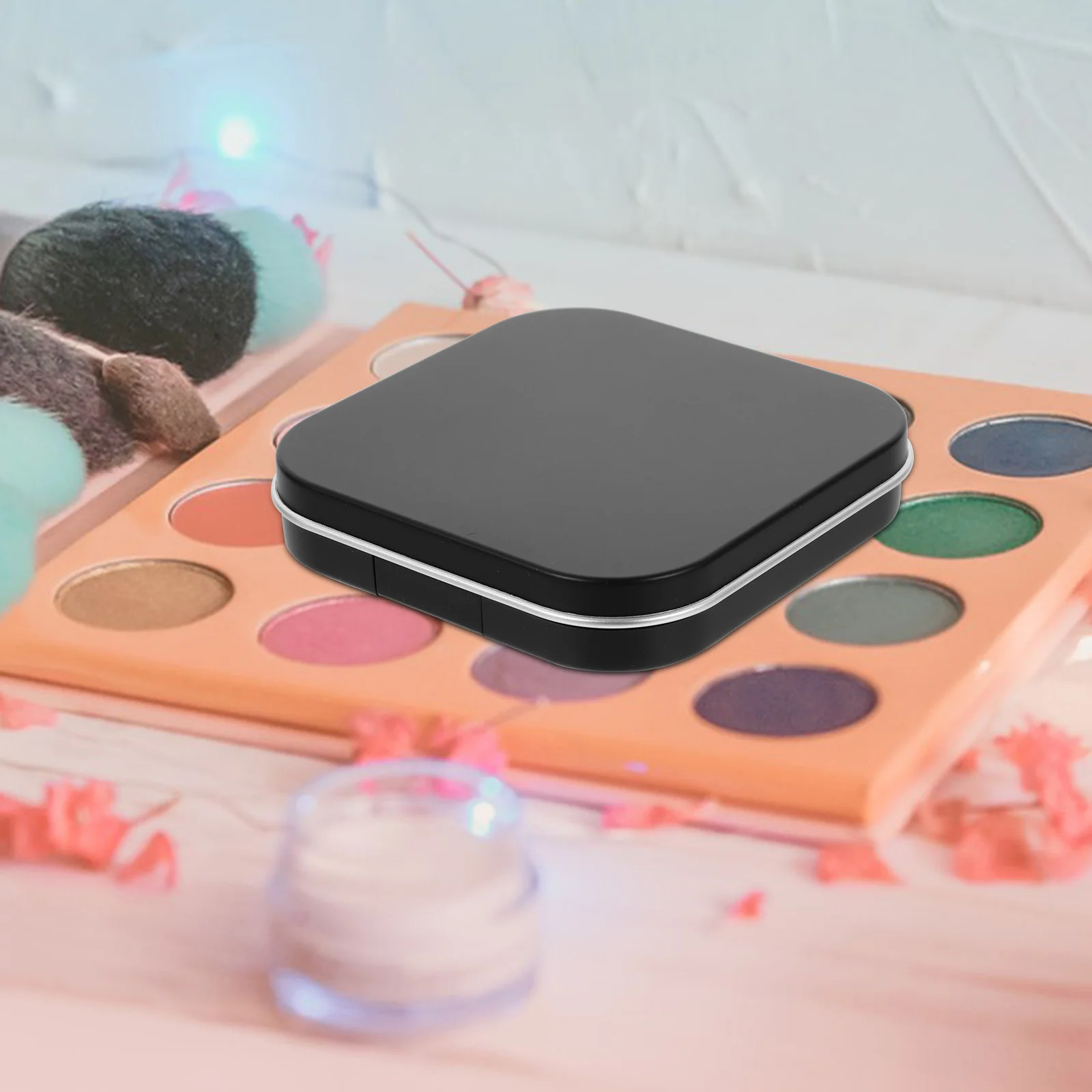 2 шт. коробка для теней век пудра дорожный контейнер пустые палитры румяна