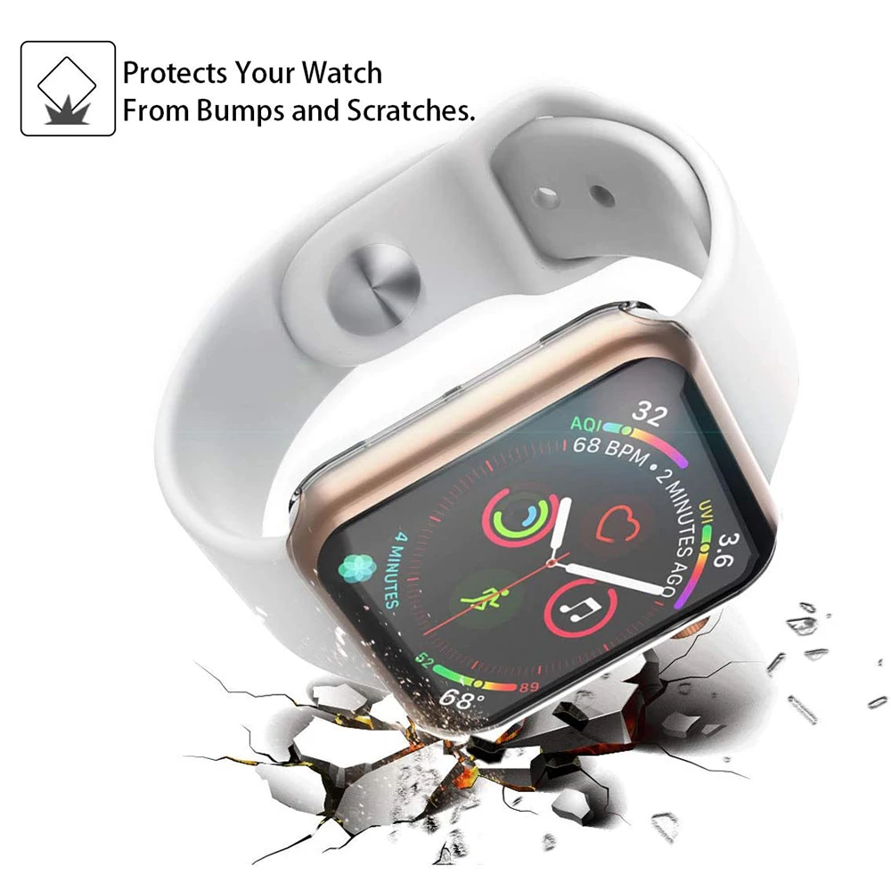 Фото Защитная пленка для экрана Apple Watch Case 49 45 41 40 44 42 46 мм, чехол-бампер из ТПУ, аксессуары для iWatch серии 10 9 8 7 SE 6 5 4 №5