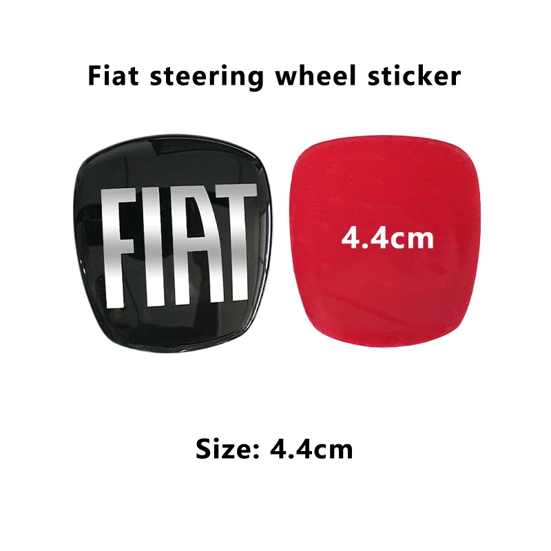 

1 шт., 44 мм, автомобильная эмблема, центральный значок на руль, наклейка на руль для FIAT 500 Linea Grande Punto Panda, автоаксессуары