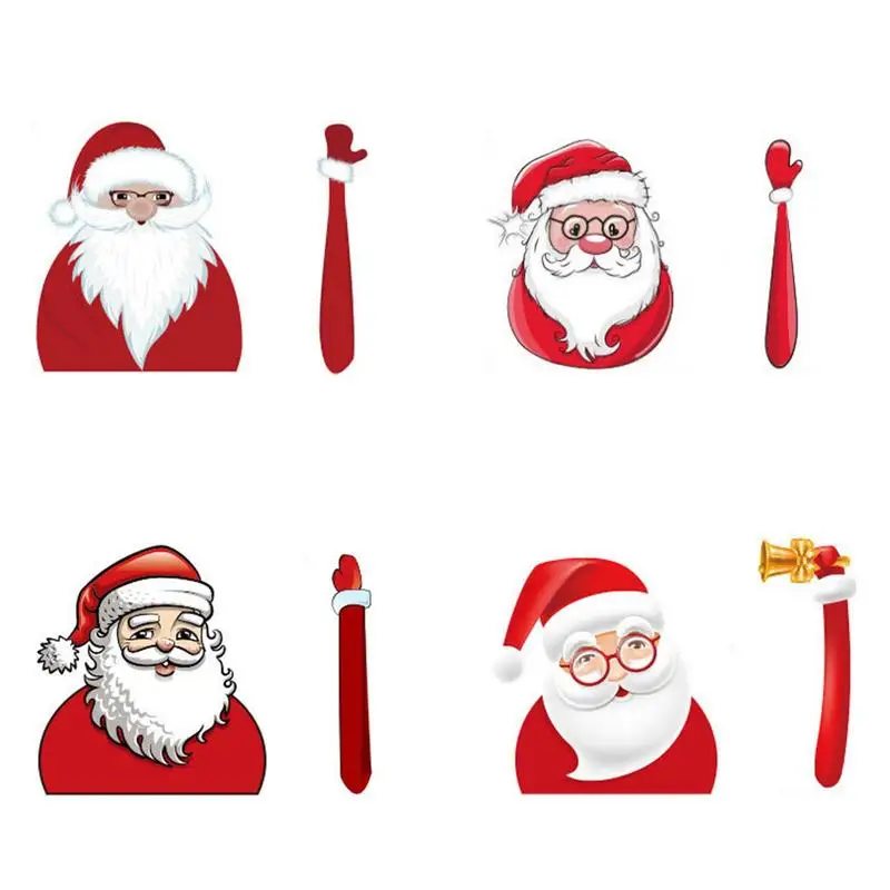 

Christmas Santa Car Sticker 3D Christmas Santa Claus Car Rear Wiper Window Decal Easy To Install Santa Claus Waving Wiper Decal