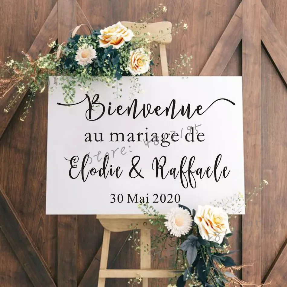 

Vinyl Stickers for Wedding Signs Wedding Welcome Sign Vinyl Decal Special Day Wedding Decoration Cutom Vinyl Art AZ786