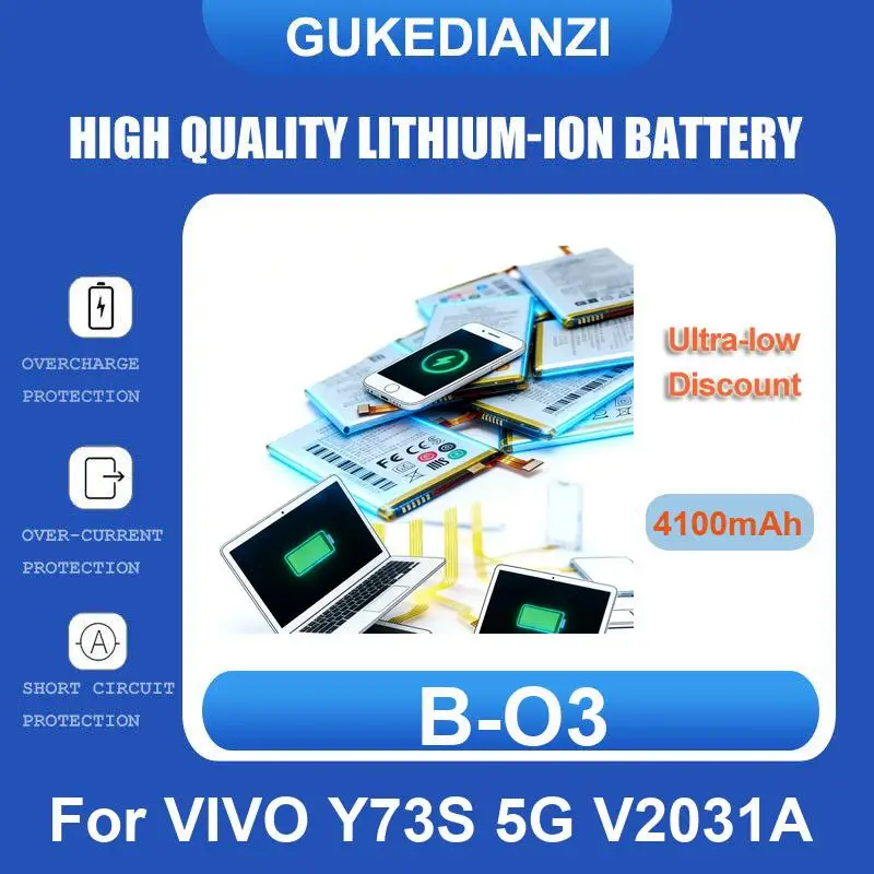 Фото Аккумулятор для VIVO V3 V3D V3A V3MA Y69 Y69A Y69S X7 X7S Y73S 5G V2031A S1 China Edition S5 S9E V2048A S10 S10Pro V23 Pro S12 X9S №5
