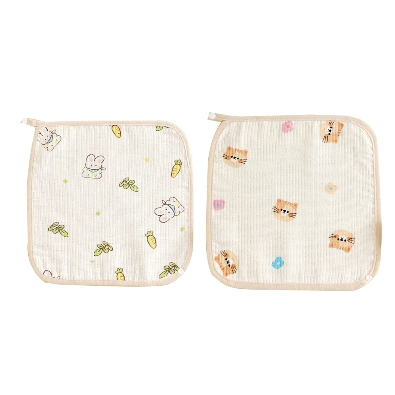 

Soft and Breathable Cotton Baby Bibs Multifunctional Burp Cloth Water Absorbtion Saliva Towel for Feeding & Washing