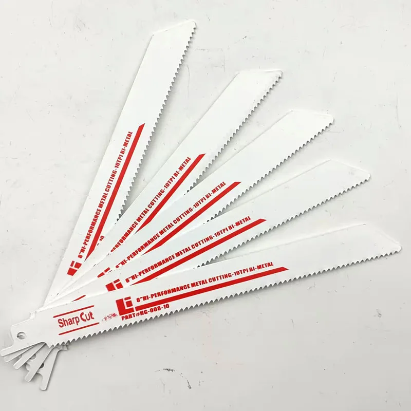 5 упаковок 8 дюймов 10TPI биметаллические сабельные пилы для резки металла