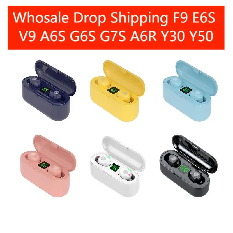 

Беспроводные Bluetooth-наушники F9 E6S A6S Y50 Y30 G6S G7S A6R 5C Y6