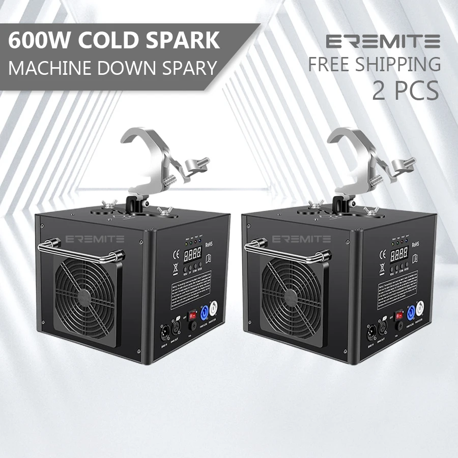 Без налога 2 шт. 600 Вт аппарат холодной свечи вниз и для фейерверка вариант фонтана