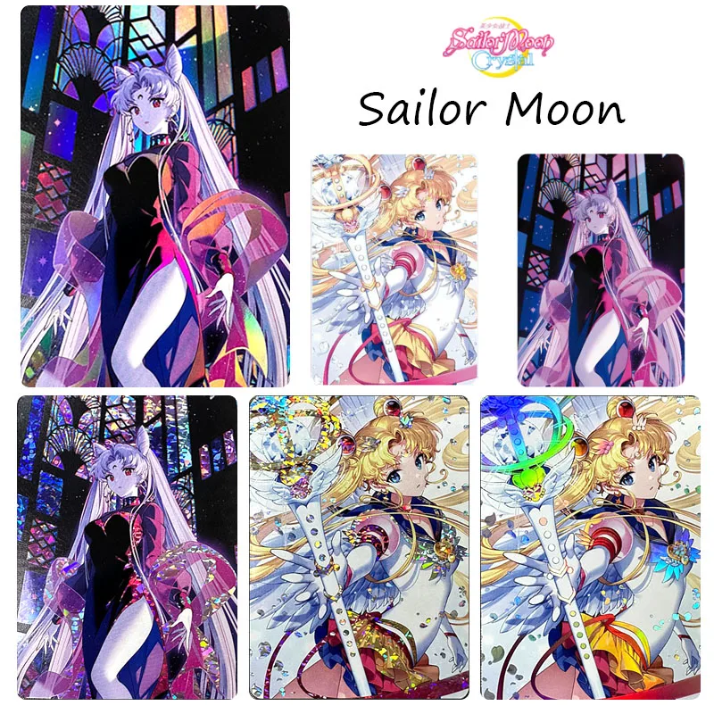 

1 шт. Сейлор Мун Tsukino Usagi аниме персонажи затемненный Кролик Коллекция открыток цветная мигающая игрушечная открытка Рождественский подарок...