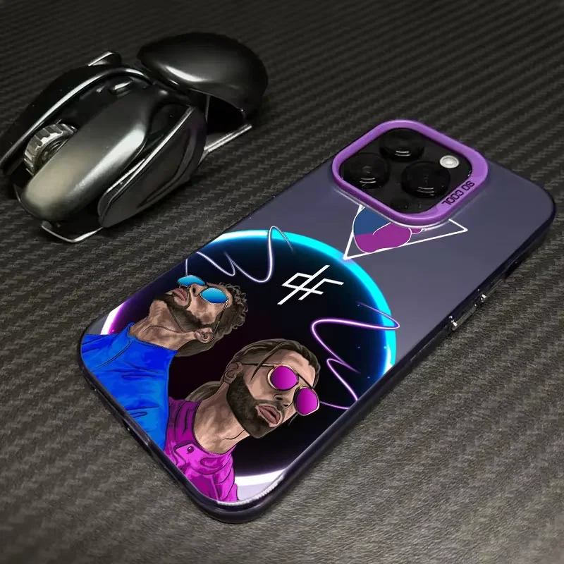 Фото Чехол для телефона QLF x PNL Singer для iPhone 17 Air 16 e 15 14 13 12 11 Pro Max Plus Mini SE 2020 2022, противоударный бампер №5