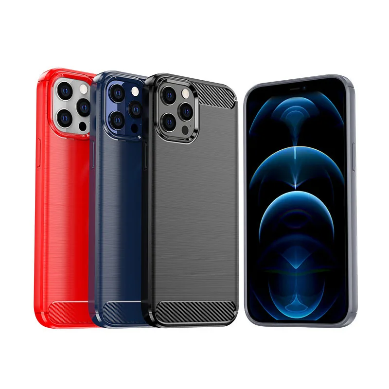 

JGKK Wire Drawing Silicone Case For iPhone 13 12 Pro Max iphone13promax iPhone12 13 Mini ProMax Fashion Shockproof Phone Cover