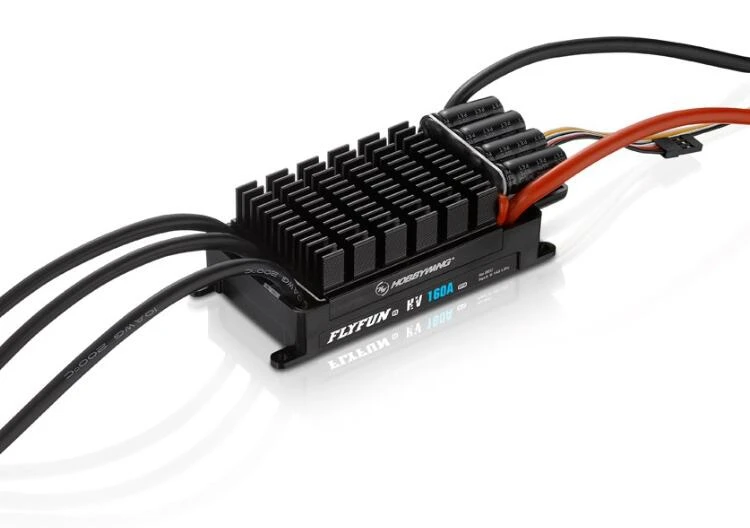 Фото Контроллер скорости VoidFly Hobbywing FlyFun 130A/160A HV OPTO V5 6-14S Lipo Brushless ESC без BEC с DEO для радиоуправляемых самолетов и квадрокоптеров №3