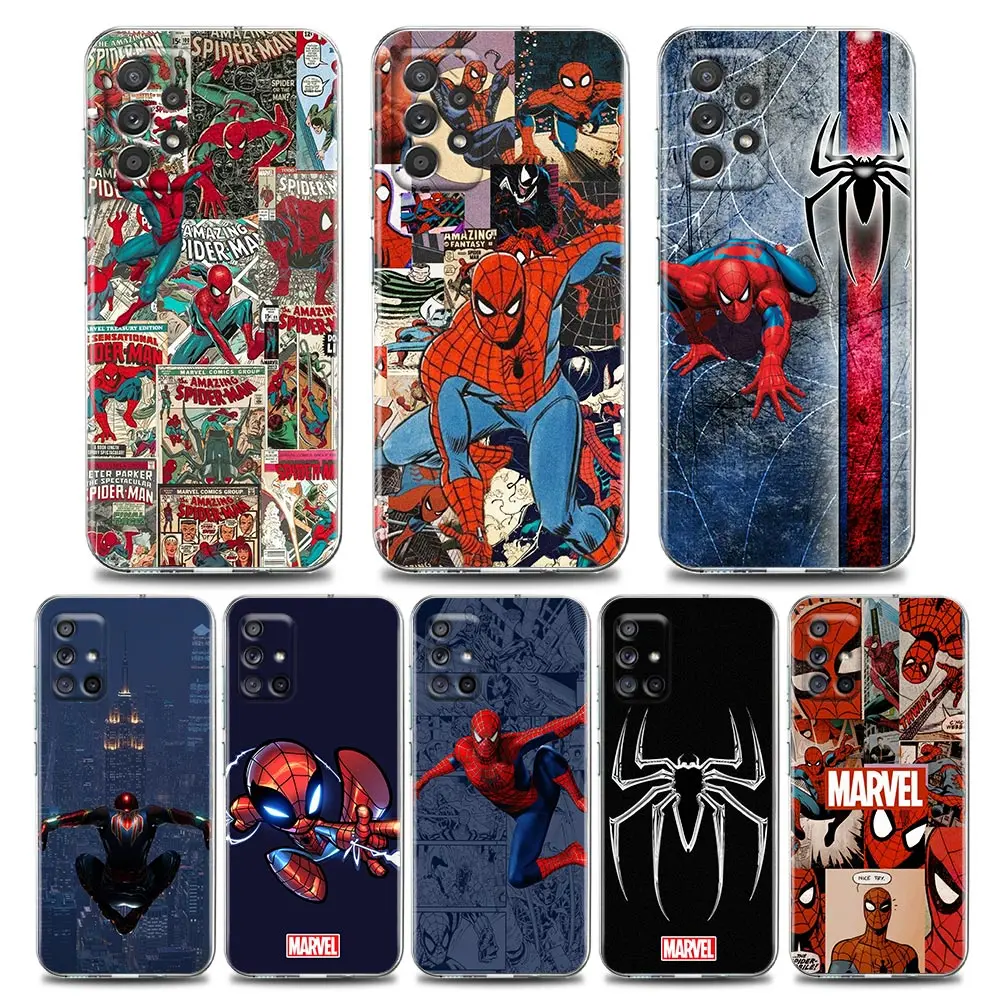 

Venom Spiderman Marvel Comics Clear Soft Case For Samsung Galaxy A72 A52 A32 A22 A73 A53 A71 A51 5G A31 A21s Silicone Case Cover