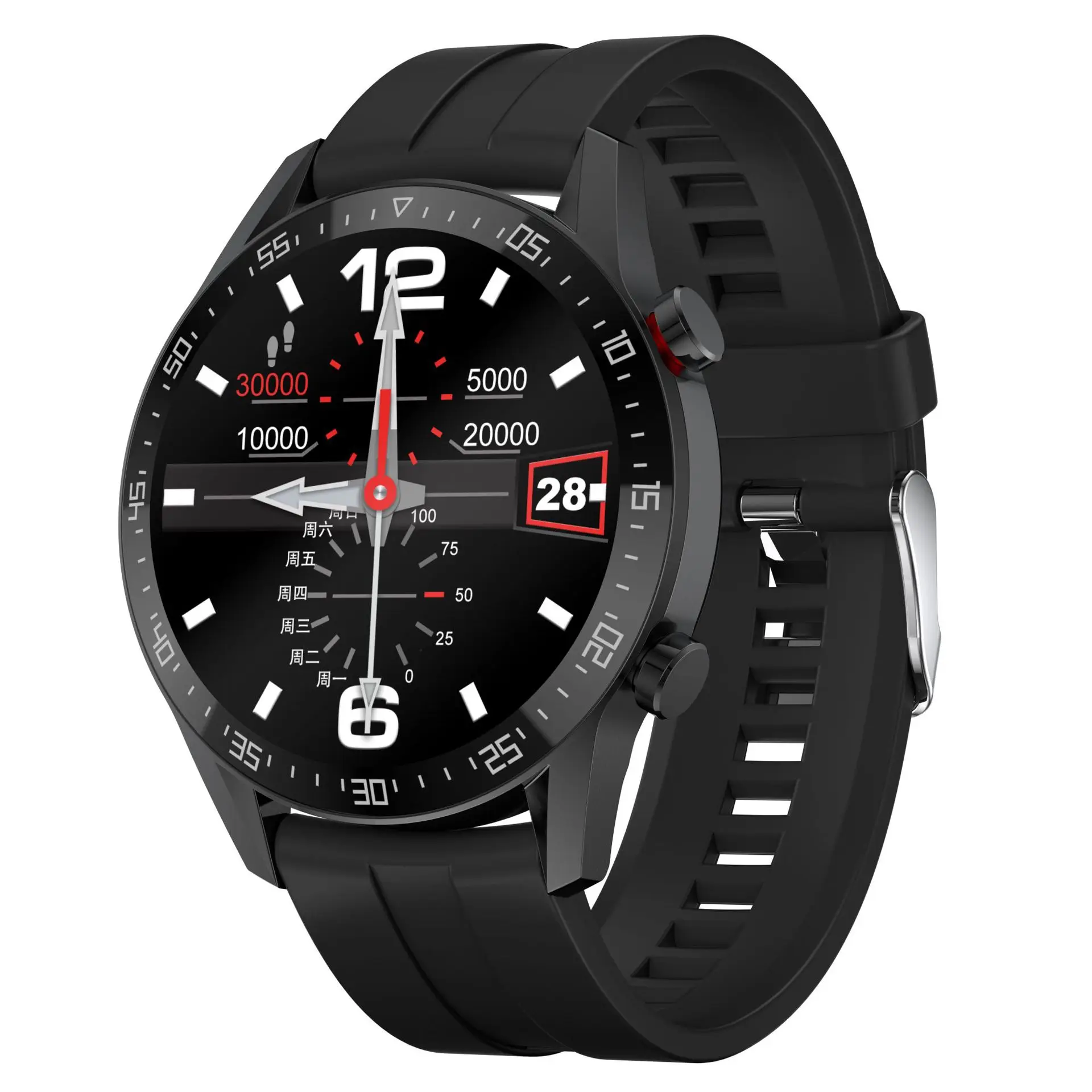 

L13 Bluetooth Call Smart Bracelet Arcade Notification Round Screen Information Push IP68 Smart Watch