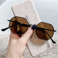 fashion accessories uv400 protection polygon sunglasses sunglasses for women retro metal sunglasses mens shades