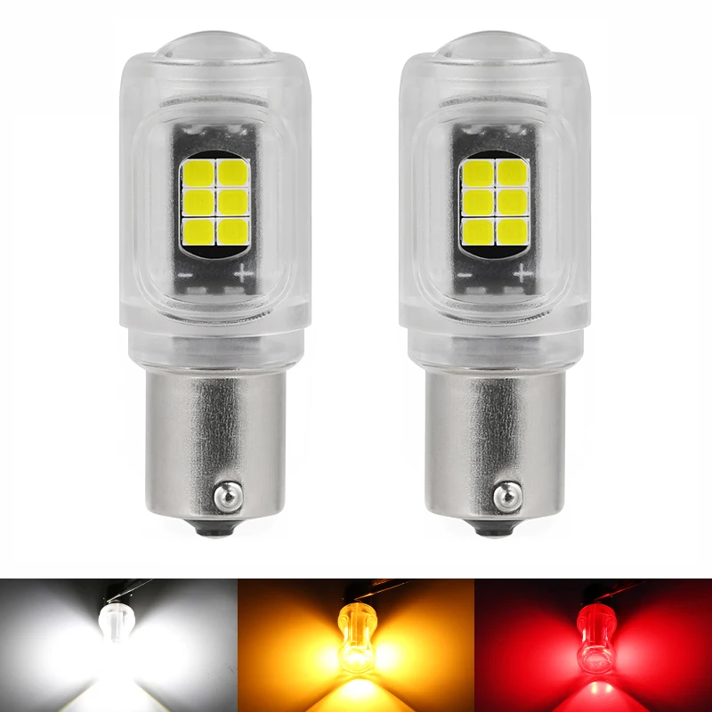 

2 stücke 1156 P21W BA15S PY21W BAU15S 1157 BAY15D P21/5W Led-lampen mit 16SMD 2835 Blinker lichter Bremse Reverse Auto Lampe 12V