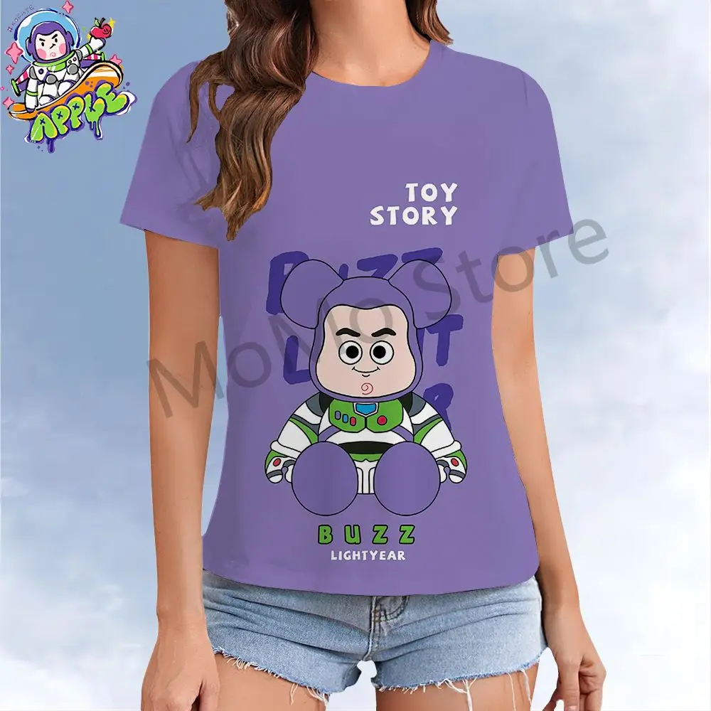 Футболка женская с коротким рукавом и круглым вырезом Y2k