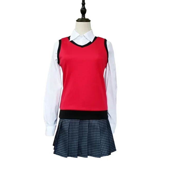 Аниме Ikishima Midari женщина косплей Kakegurui JK униформа костюм комплект рубашка + жилет