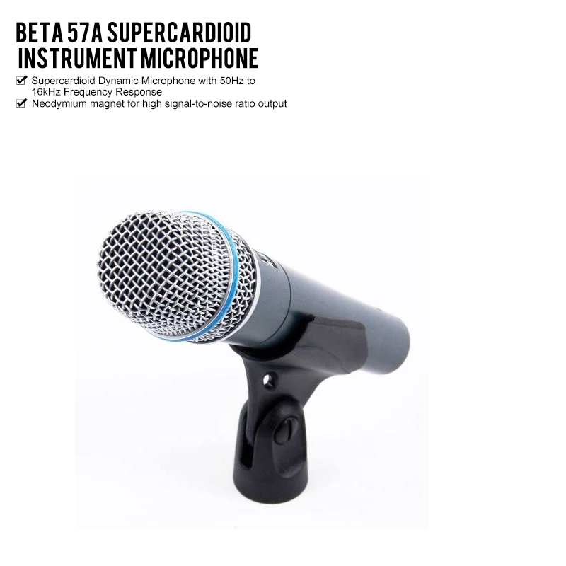 Высококачественный кардиоидный микрофон BETA57A beta57 профессиональный инструмент