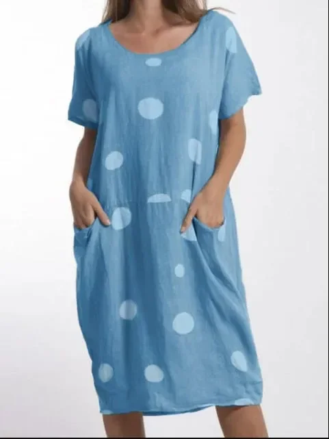 

Новые летние платья в горошек gray22