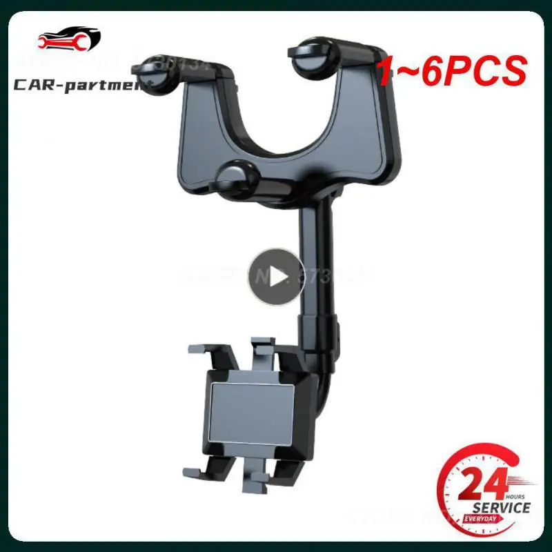 

1 ~ 6 шт. держатель для телефона на зеркало заднего вида для автомобильного телефона и GPS крепление универсальное вращение на 360 ° регулируемый Телескопический автомобильный держатель для телефона