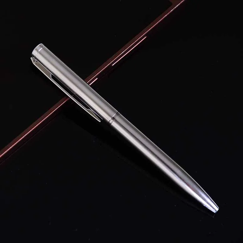 

1pcs Mini Metal Ballpoint Pen Office Business Signature Rotating Pocket-size Pen Portable Ball Point Pen Oil Pen Exquisite Brief