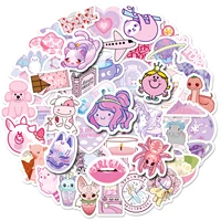 50pcs purple pink vsco graffiti stickers suitcase ins small fresh stickers cute mix and match stickers