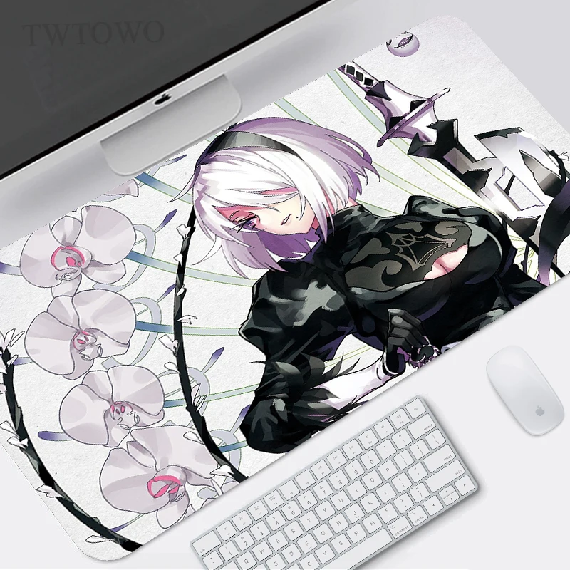 

Коврик для компьютерной мыши Nier Automata 2b, мягкий Противоскользящий коврик для мыши из натурального каучука